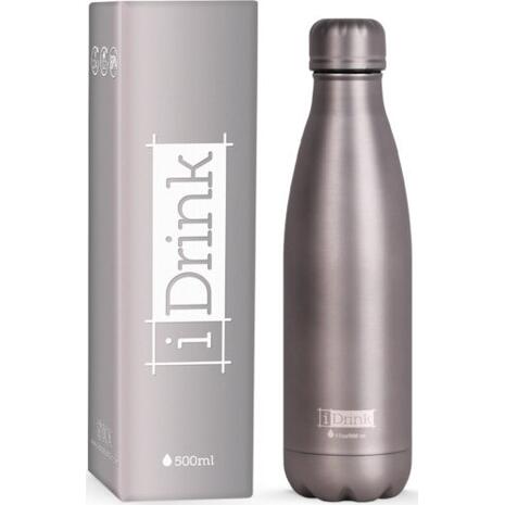 Μπουκάλι θερμός i-Drink ID0019 Therm Bottle 500ml Mat Grey