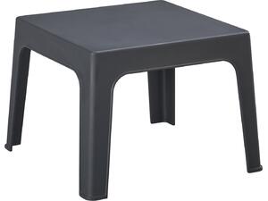 ΤΡΑΠΕΖΑΚΙ ΤΕΤΡΑΓΩΝΟ SLEEK HM6371.10 ΠΟΛΥΠΡΟΠΥΛΕΝΙΟ ΣΕ ΣΚΟΥΡΟ ΓΚΡΙ 56x56x40Υεκ.