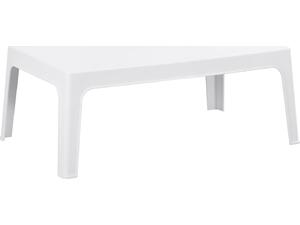 ΤΡΑΠΕΖΑΚΙ ΟΡΘΟΓΩΝΙΟ SLEEK HM6367.01 ΠΟΛΥΠΡΟΠΥΛΕΝΙΟ ΣΕ ΛΕΥΚΟ 105x64x40Υεκ.