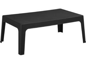 ΤΡΑΠΕΖΑΚΙ ΟΡΘΟΓΩΝΙΟ SLEEK HM6367.02 ΠΟΛΥΠΡΟΠΥΛΕΝΙΟ ΣΕ ΜΑΥΡΟ 105x64x40Υεκ.