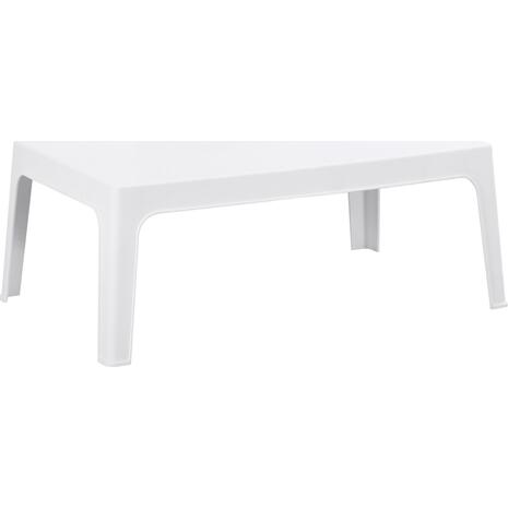 ΤΡΑΠΕΖΑΚΙ ΟΡΘΟΓΩΝΙΟ SLEEK HM6367.01 ΠΟΛΥΠΡΟΠΥΛΕΝΙΟ ΣΕ ΛΕΥΚΟ 105x64x40Υεκ.