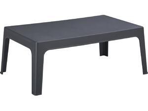ΤΡΑΠΕΖΑΚΙ ΟΡΘΟΓΩΝΙΟ SLEEK HM6367.10 ΠΟΛΥΠΡΟΠΥΛΕΝΙΟ ΣΕ ΣΚΟΥΡΟ ΓΚΡΙ 105x64x40Υεκ.