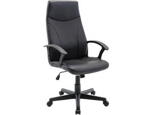 BF1250 Πολυθρόνα Γραφείου Διευθυντή, Pu Μαύρο (ΕΟ527,1)