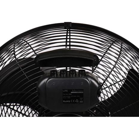 Επιδαπέδιος ανεμιστήρας, 100W Life Meltemi Mystery Black