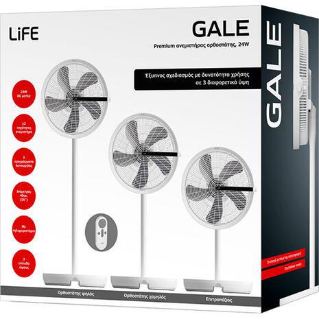 Ανεμιστήρας ορθοστάτης, 24W Life Gale