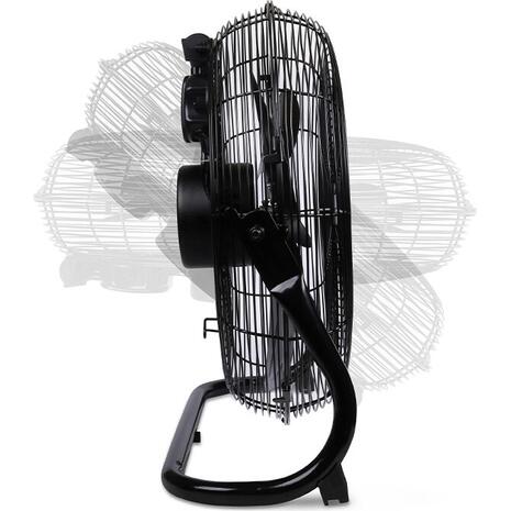 Επιδαπέδιος ανεμιστήρας, 100W Life Meltemi Mystery Black