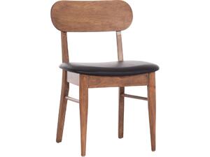 KΑΡΕΚΛΑ ΤΡΑΠΕΖΑΡΙΑΣ SEKOR HM9945.03 ΚΑΡΥΔΙ RUBBERWOOD-ΜΑΥΡΟ PU 51x48x79Υεκ (σετ 2 τεμαχίων)