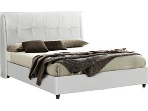 ΚΡEΒΑΤΙ ΜΕ ΑΠΟΘΗΚΕΥΤΙΚΟ ΧΩΡΟ DREAMLET HM716.03 ΛΕΥΚΟ TEDDY ΥΦΑΣΜΑ- ΓΙΑ ΣΤΡΩΜΑ 160x200εκ.