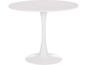 ΤΡΑΠΕΖΙ ΣΤΡΟΓΓΥΛΟ BROLIN HM18141.01 MDF TOP-ΒΑΣΗ ΜΕΤΑΛΛΙΚΗ--ΛΕΥΚΟ Φ90x73Υεκ