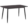 ΤΡΑΠΕΖΙ RAVEN HM18149.02 ΚΕΡΑΜΙΚΟ TOP ΜΕ ΟΨΗ ΜΑΥΡΟ ΜΑΡΜΑΡΟ 140x80x74Υεκ.