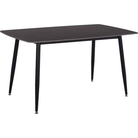 ΤΡΑΠΕΖΙ RAVEN HM18149.02 ΚΕΡΑΜΙΚΟ TOP ΜΕ ΟΨΗ ΜΑΥΡΟ ΜΑΡΜΑΡΟ 140x80x74Υεκ.
