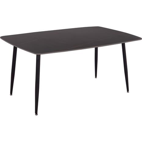 ΤΡΑΠΕΖΙ RAVEN HM18150.02 ΚΕΡΑΜΙΚΟ TOP ΜΕ ΟΨΗ ΜΑΥΡΟ ΜΑΡΜΑΡΟ 160x80x74Υεκ.