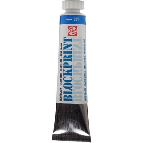 Μελάνι τυπώματος χαρακτικής Talens Blockprint σωληνάριο 20ml 501 Light Blue