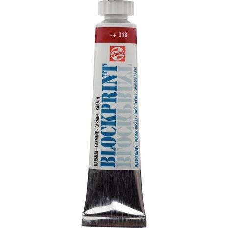Μελάνι τυπώματος χαρακτικής Talens Blockprint σωληνάριο 20ml 318 Carmine Red