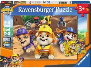 Παζλ Ravensburger Paw Patrol Rubble & Crew 2x12 τεμαχίων