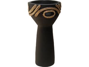 ΕΠΙΤΡΑΠΕΖΙΟ ΔΙΑΚΟΣΜΗΤΙΚΟ DEAN HM4679.01 ΜΑΥΡΗ ΤΕΡΑΚΟΤΑ & ΣΧΟΙΝΙ AGEL Φ18x35Υεκ