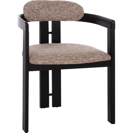 ΠΟΛΥΘΡΟΝΑ ΤΡΑΠΕΖΑΡΙΑΣ KALL HM18247.02 ΚΑΦΕ ΥΦΑΣΜΑ--PLYWOOD ΣΕ ΜΑΥΡΟ 56x45x73Υεκ (σετ 2 τεμαχίων)