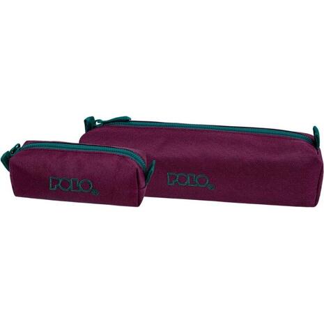 Κασετίνα βαρελάκι Polo Wallet IV Bordeaux/Kaitoke Green (937006-3364)