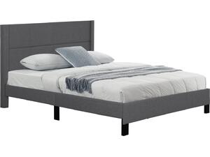 ΚΡΕΒΑΤΙ TRILLOP HM666.12 ΓΚΡΙ ΥΦΑΣΜΑ ΓΙΑ ΣΤΡΩΜΑ 160X200εκ.