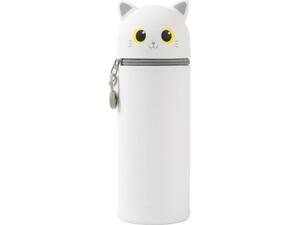 Κασετίνα σιλικόνης Cute Animals  i-Total XL2482F White Cat