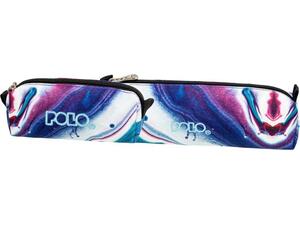 Κασετίνα βαρελάκι Polo Shapes White/Purple