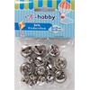 Κουδουνάκια ασημί χειροτεχνίας Ex-Hobby 9x12mm & 9x18mm (συσκευασία 18 τεμαχίων) (000402427)