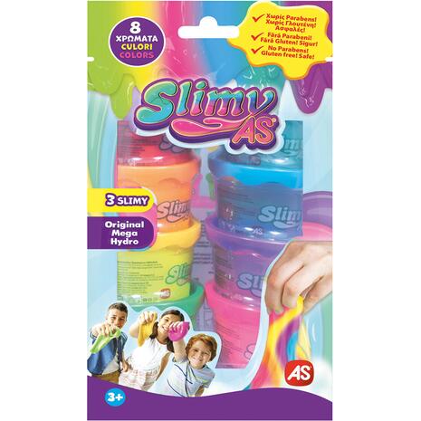 Χλαπάτσα σε βαζάκια AS Slime Slimy (σετ 8 βαζάκια)