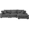 ΚΑΝΑΠΕΣ ΔΕΞΙΑ ΓΩΝΙΑ CRANFIELD HM3287.01R ΓΚΡΙ ΡΙΓΕ ΥΦΑΣΜΑ 315x167(γωνία)x67Υεκ.