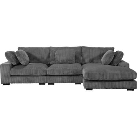 ΚΑΝΑΠΕΣ ΔΕΞΙΑ ΓΩΝΙΑ CRANFIELD HM3287.01R ΓΚΡΙ ΡΙΓΕ ΥΦΑΣΜΑ 315x167(γωνία)x67Υεκ.