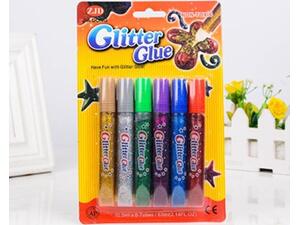 Rainbow χρυσόκολλα glitter σε 6 χρώματα 10ml