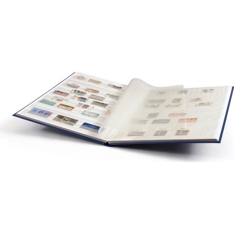 Άλμπουμ γραμματοσήμων Leuchtturm Basic 331380 Α4 με 16 λευκές σελίδες - Μπλε εξώφυλλο