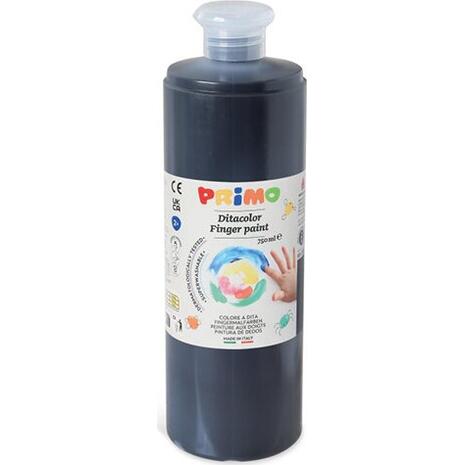 Δακτυλομπογιά CMP Primo Finger Paint σε μπουκάλι 750ml 800 Black