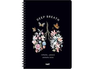 Τετράδιο σπιράλ 2 θεμάτων Next Deep Breathe 21x29cm