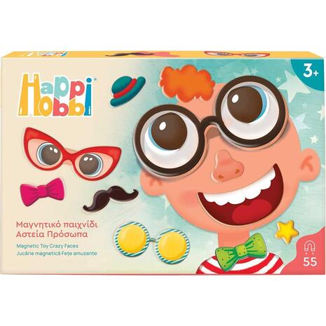HappiHobbi Μαγνητικό παιχνίδι - Αστεία Πρόσωπα