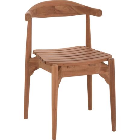 ΚΑΡΕΚΛΑ ΤΡΑΠΕΖΑΡΙΑΣ ΕΞ.ΧΩΡΟΥ DONNY HM6378 ΞΥΛΟ TEAK 52x54x74Υεκ.