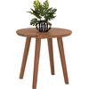 TΡΑΠΕΖΙ ΤΡΑΠΕΖΑΡΙΑΣ ΣΤΡΟΓΓΥΛΟ DANTE HM6379 ΞΥΛΟ TEAK Φ80x75Υεκ.