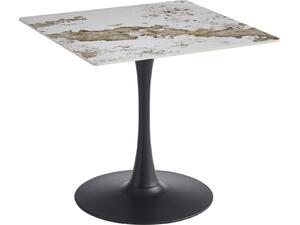 ΤΡΑΠΕΖΙ ΤΡΑΠΕΖΑΡΙΑΣ TETRAN HM18315.02 ΒΑΣΗ ΜΑΥΡΗ--SINTERED STONE PANDORA 80x80x73Υεκ