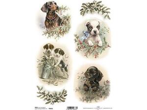 Ριζόχαρτο Decoupage "Puppies" 21x29εκ. (ITD-R1016)