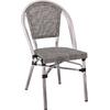 COSTA Καρέκλα Dining Αλουμινίου, Απόχρωση Antique Grey -Textilene Μπεζ (Ε288,1)