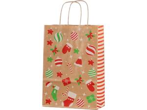 Χάρτινη τσάντα δώρου Next "Christmas Joy craft" Υ35x26x12εκ.