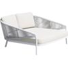 DAYBED ΣΕΙΡΑ XANTION HM6474.02 ΛΕΥΚΟ ΑΛΟΥΜΙΝΙΟ--ΣΧΟΙΝΙ--OLEFIN 157x147x88Υεκ