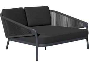 DAYBED ΣΕΙΡΑ XANTION ΗM6474.01 ΣΚΟΥΡΟ ΓΚΡΙ ΑΛΟΥΜΙΝΙΟ-ΣΧΟΙΝΙ-OLEFIN 157x147x88Υεκ