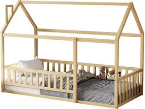 ΚΡΕΒΑΤΙ ΠΑΙΔΙΚΟ ΜΕ ΚΑΓΚΕΛΟ HOUSER HM706.01 τ.MONTESSORI ΞΥΛΟ ΠΕΥΚΟ ΦΥΣΙΚΟ-190x90εκ