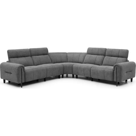 ΓΩΝΙΑΚΟΣ ΚΑΝΑΠΕΣ ΜΕ RECLINE ORACLE HM3290.01 ΓΚΡΙ ΥΦΑΣΜΑ 260x260x90(κάθισμα)x94Υεκ.