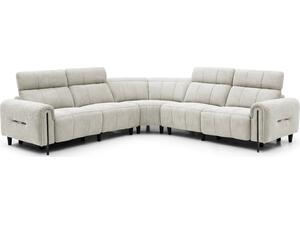 ΓΩΝΙΑΚΟΣ ΚΑΝΑΠΕΣ ΜΕ RECLINE ORACLE HM3290.02 ΜΠΕΖ ΥΦΑΣΜΑ 260x260x90(κάθισμα)x94Υεκ.
