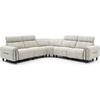 ΓΩΝΙΑΚΟΣ ΚΑΝΑΠΕΣ ΜΕ RECLINE ORACLE HM3290.02 ΜΠΕΖ ΥΦΑΣΜΑ 260x260x90(κάθισμα)x94Υεκ.