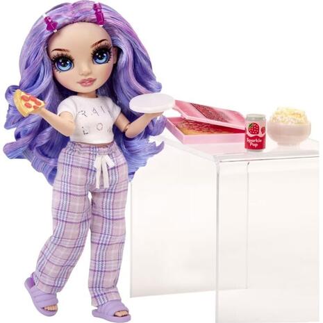 Rainbow High Junior High PJ Party Κούκλα Violet Purple (503705)