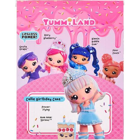 Yummiland Μεγάλη Κούκλα 25 Εκ. + Lipgloss Pet- Callie Birthday Cake (120742)
