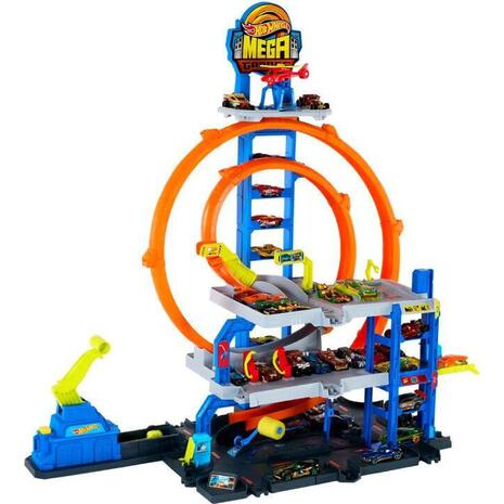 Hot Wheels City Mega Loop Γκαράζ Σετ Παιχνιδιού (JBM74)