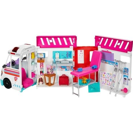 Mattel Barbie Κινητό Ιατρείο - Ασθενοφόρο HKT79